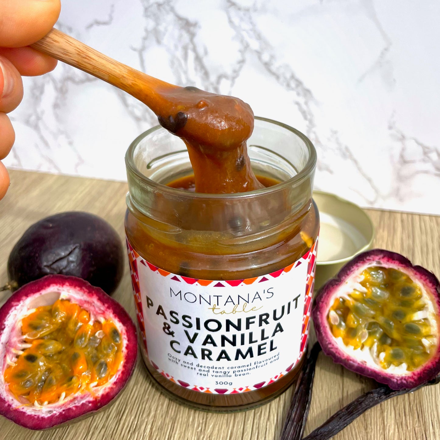 Passionfruit & Vanilla Bean Caramel | 250g