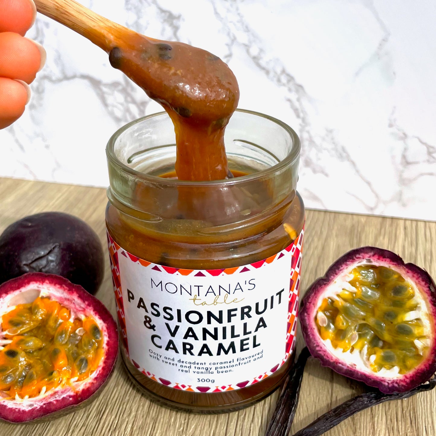 Passionfruit & Vanilla Bean Caramel | 250g