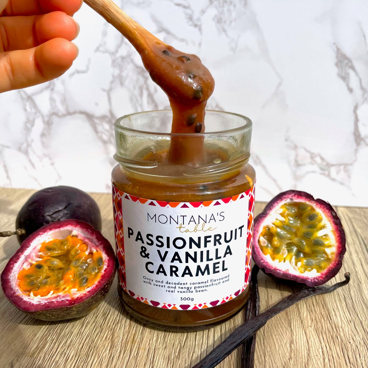 Passionfruit & Vanilla Bean Caramel | 250g