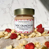 Strawberry Macadamia Choc Crunch jar with freeze-dried strawberry and macadamia, Montana's Table